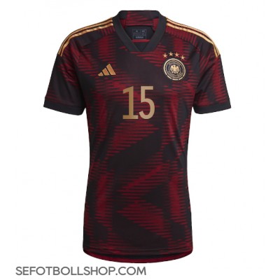 Billiga Tyskland Niklas Sule #15 Borta fotbollskläder VM 2022 Kortärmad